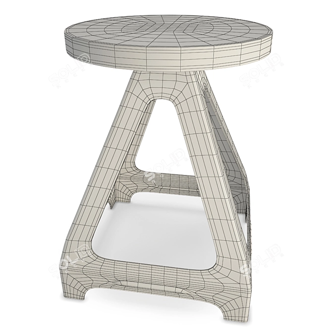 Modern Industrial Stools: Livorno Collection 3D model image 3