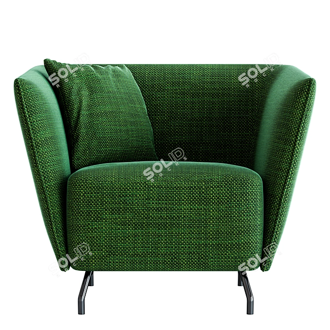 Elegant Bonaldo Arno Armchair 3D model image 1