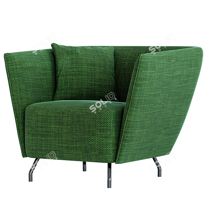 Elegant Bonaldo Arno Armchair 3D model image 2