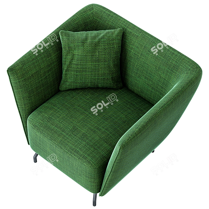 Elegant Bonaldo Arno Armchair 3D model image 3