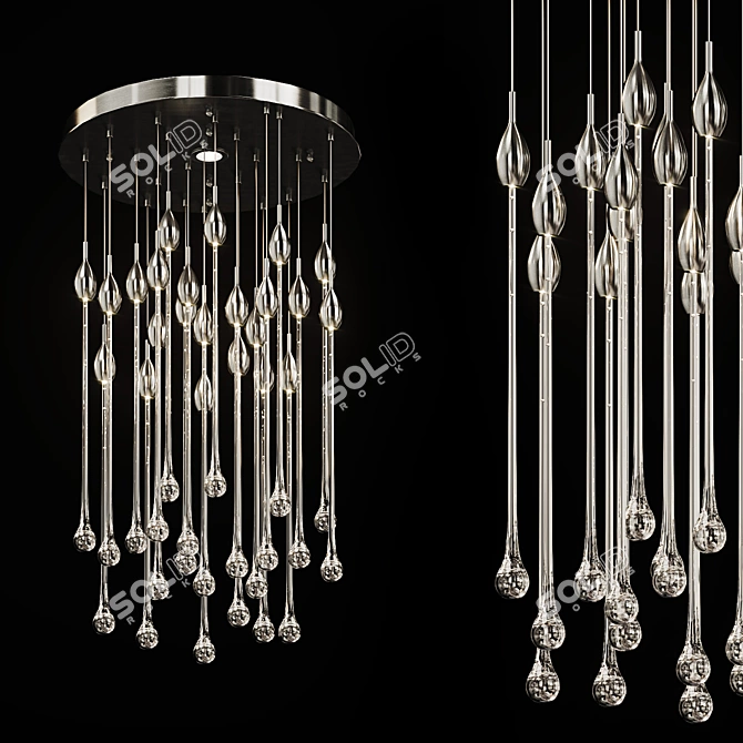 Rainy Drop Pendant Lamp 3D model image 2