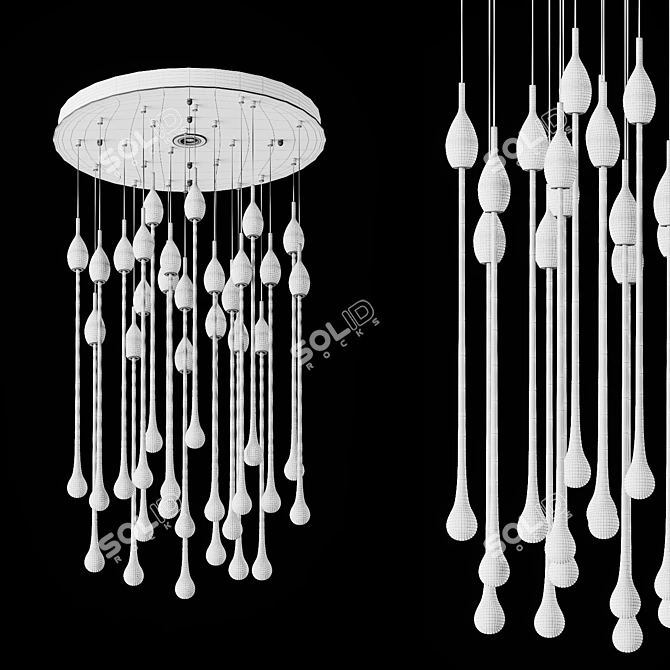 Rainy Drop Pendant Lamp 3D model image 3