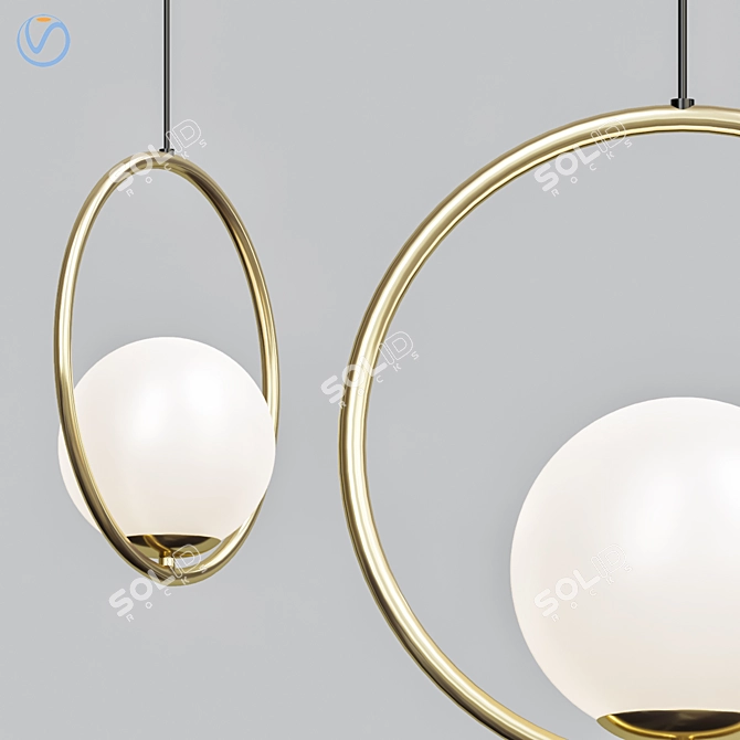 Pentand Circle Lamp by B.LUX 3D model image 1