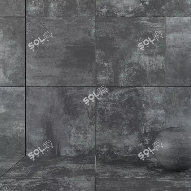 Boost Tarmac Wall Tiles - High Definition Multi-Texture (120x120 cm) 3D model image 1