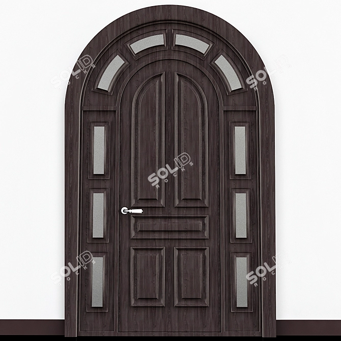 Elegant Entryway Door Arch 3D model image 1