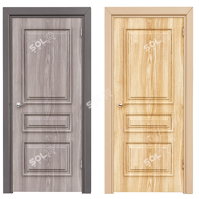 Elegant Interior Doors: №4 3D model image 1