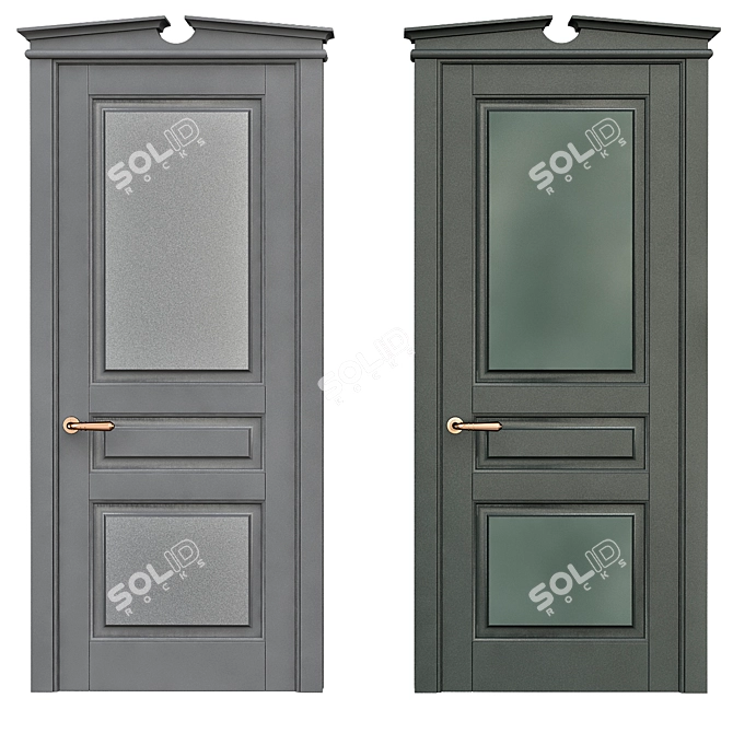 Modern Style Interior Doors 3D model image 1