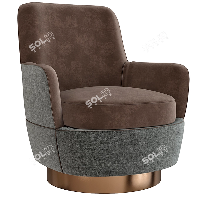 Elegant Minotti Jacques Chair 3D model image 1