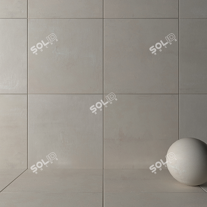 Boost White Wall/Floor Tiles: HD, Multi-texture, 120x120cm 3D model image 2