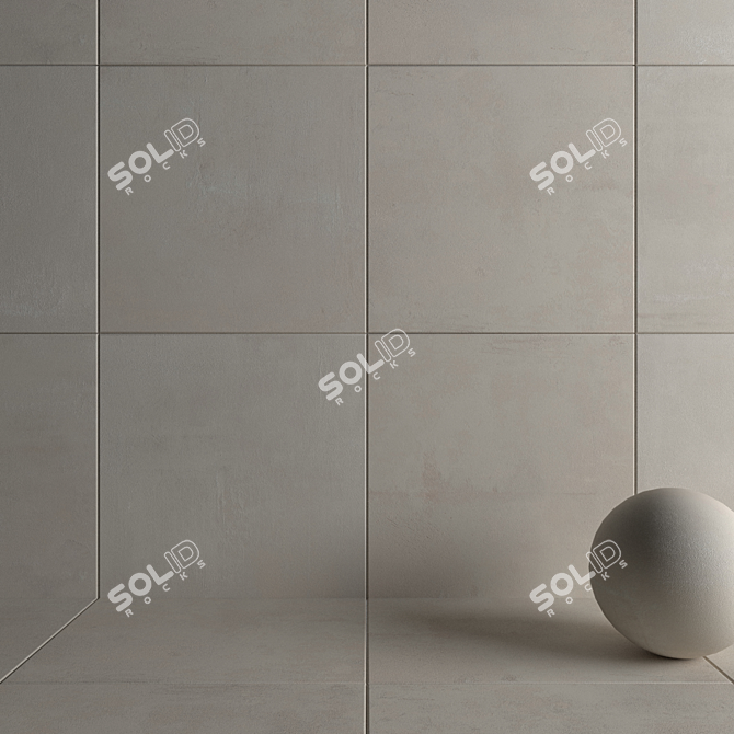 Boost White Wall/Floor Tiles: HD, Multi-texture, 120x120cm 3D model image 3