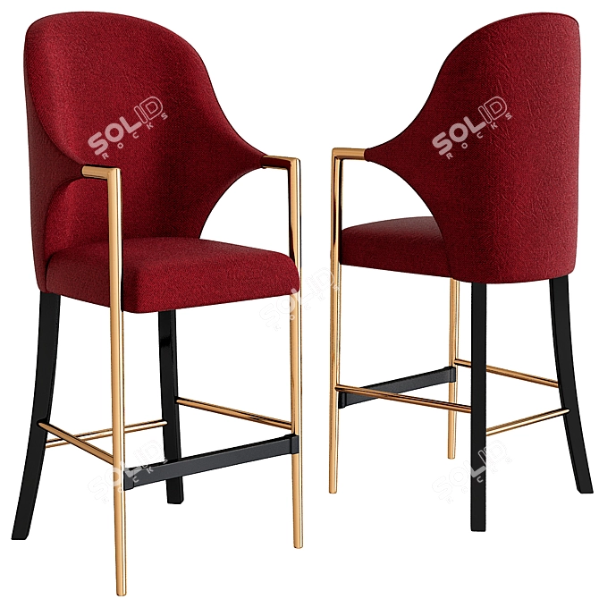 Quintus Barstools - Perfect Seating Solution 3D model image 1