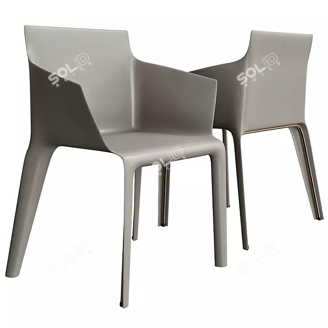 Seattle Chair: Stylish and Versatile Seating 3D model image 1