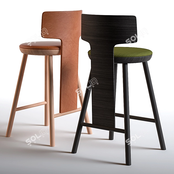 Arflex Pinna: Sleek and Stylish 2k Poly Chair 3D model image 2