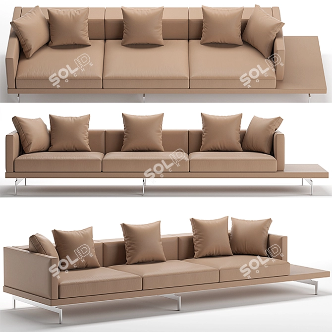Dock Sofa: Modern 3DMax Design 3D model image 1