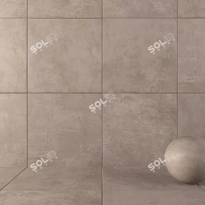 Raw Mud 3K HD Wall Tiles 3D model image 1