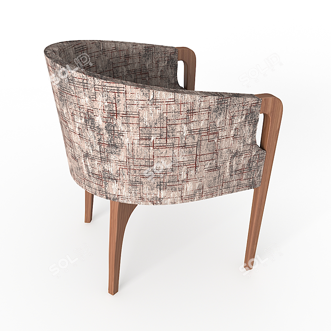 Modern Overlayed Chair with Vray Render 3D model image 2