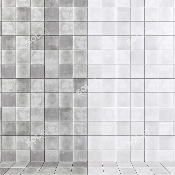 Heritage Play Wall Tiles - HD Multi-texture, Clay + Dark + Grey + Pearl 3D model image 3