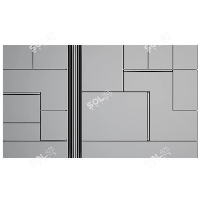 Versatile Wall Panel 39  Archival Formats  3D model image 2