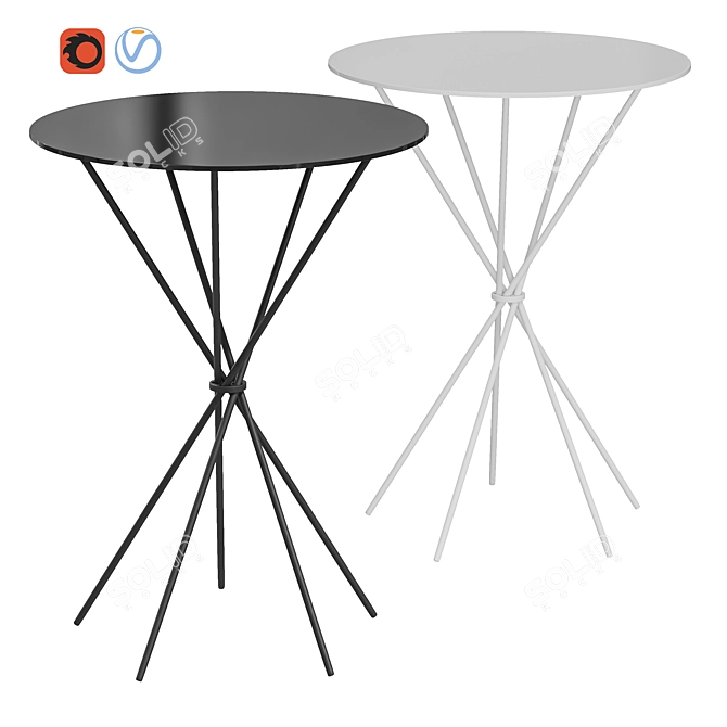 BORA Coffee Table: Stylish and Compact 3D model image 1