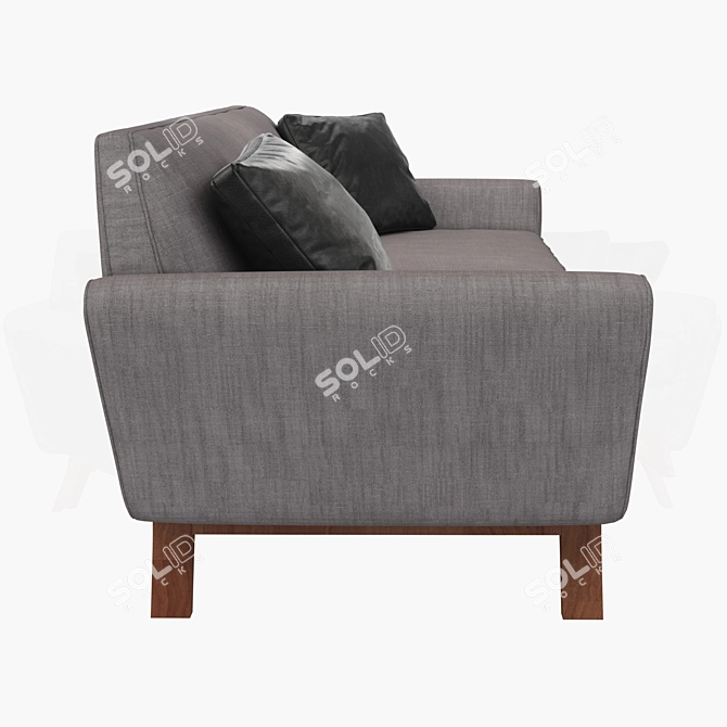 Cozy Comfort: Joybird Hyland Sofa 3D model image 3