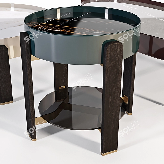 FormItalia Kean: Elegant Marble Coffee Tables 3D model image 2