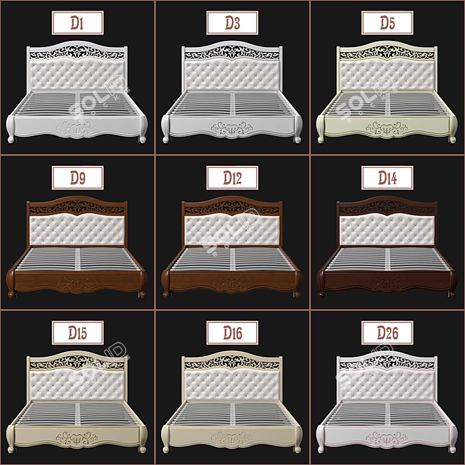 Ravanti Bed No.1 - Elegant and Versatile 3D model image 3