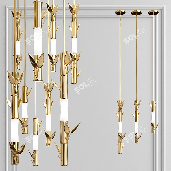 Stylish Pendant Lighting - ONTE 3D model image 1