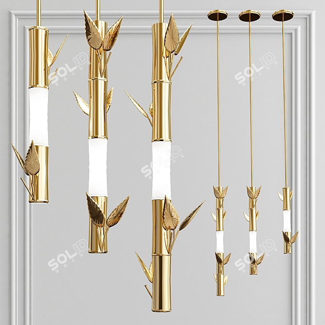 Stylish Pendant Lighting - ONTE 3D model image 2