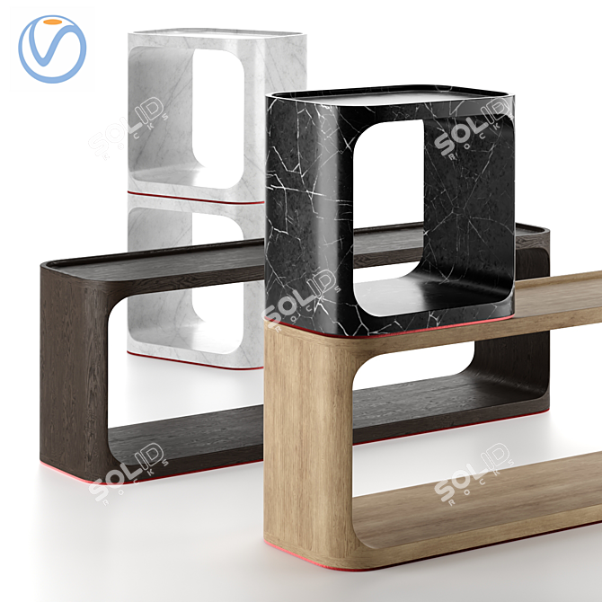 Modular Multi-Functional Coffee Tables 3D model image 3