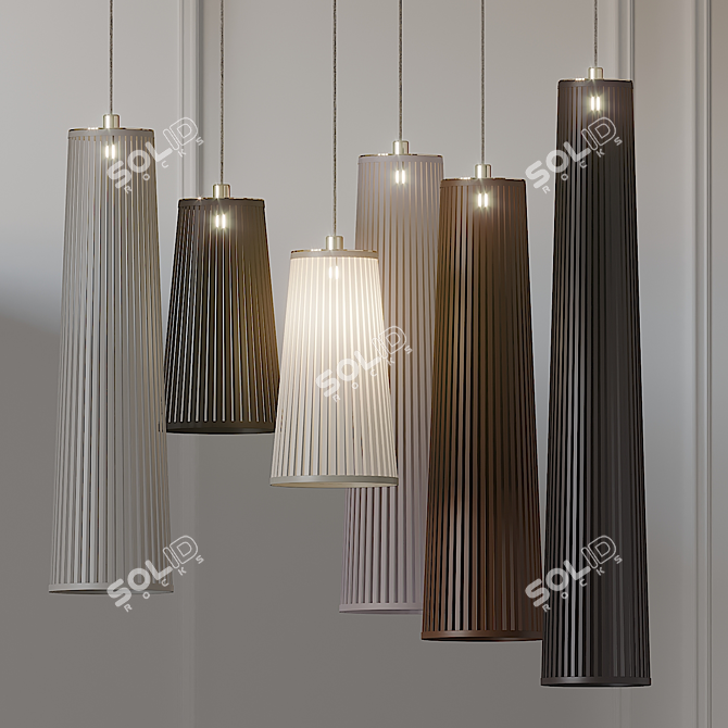 PABLO SOLIS Pendant Lamp - Unique Lighting Fixture 3D model image 2
