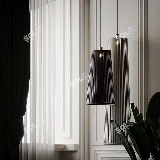 PABLO SOLIS Pendant Lamp - Unique Lighting Fixture 3D model image 4