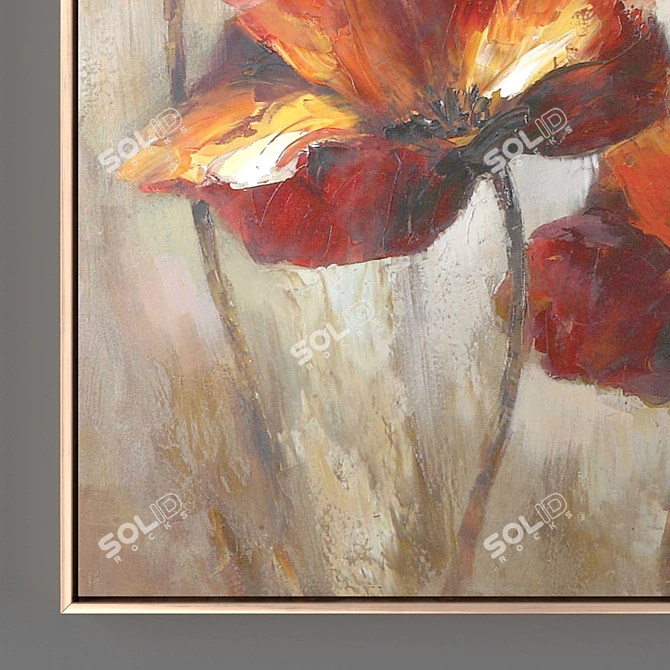 Metal Frame Painting Collection 3D model image 2