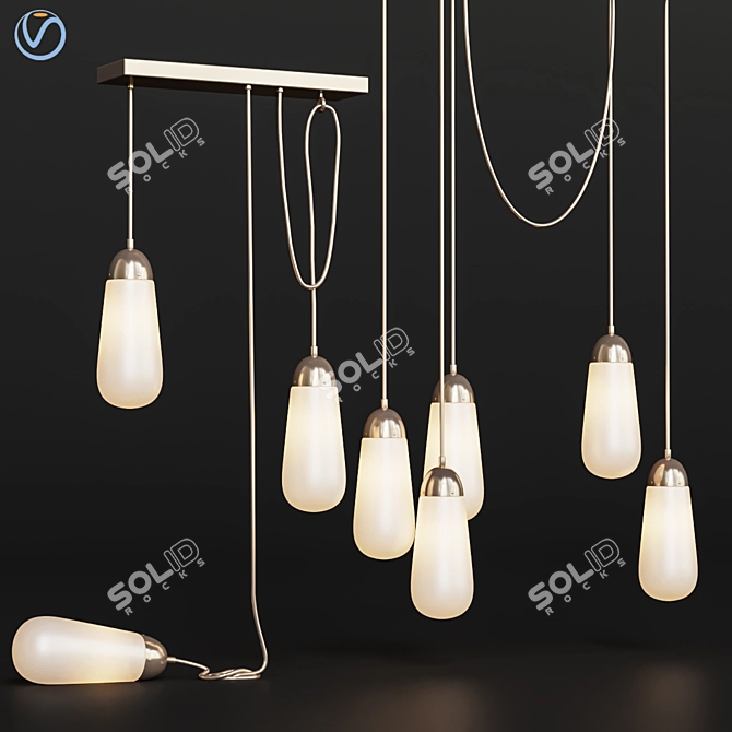 Elegant LARIAT SCONCE Radiates Modern Charm 3D model image 1