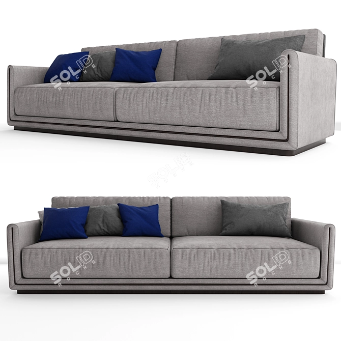 Sesto Senso Fabric Sofa 3D model image 1