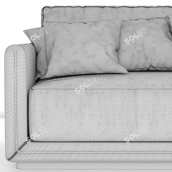 Sesto Senso Fabric Sofa 3D model image 3