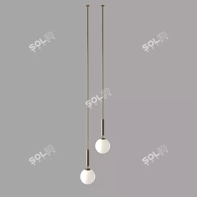 Minimalist Pendant Lamp, 150mm 3D model image 1