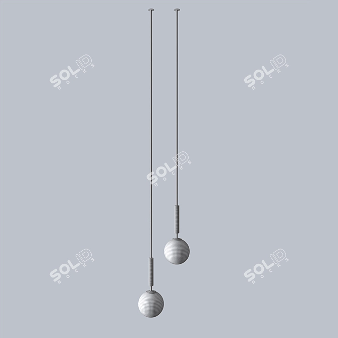 Minimalist Pendant Lamp, 150mm 3D model image 2