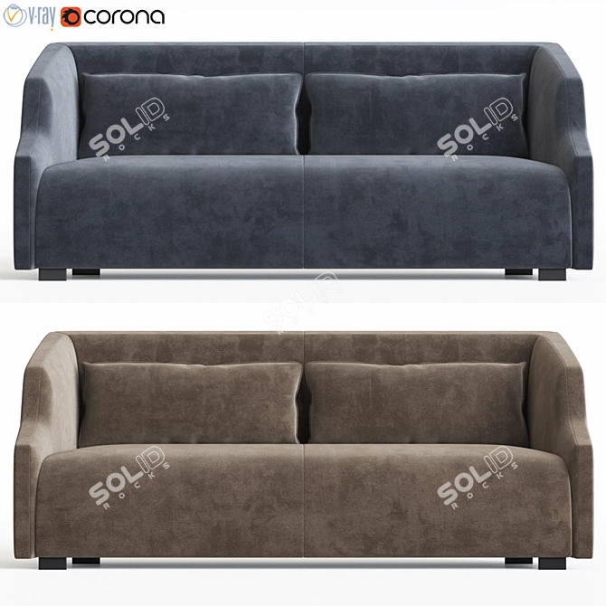 Elegant First Sofa by Gallotti & Radice 3D model image 1