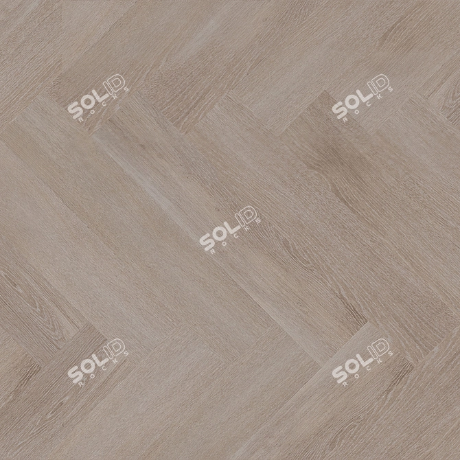 Scandinavian Oak Vinyl Plank 3D model image 2