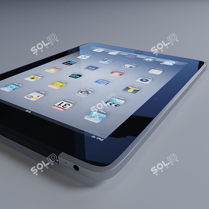 Enhanced Ipad One: Cellular Connection 3D model image 5