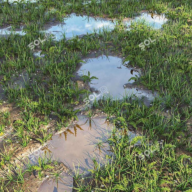 Translucent Arch Grass Model 3D model image 2