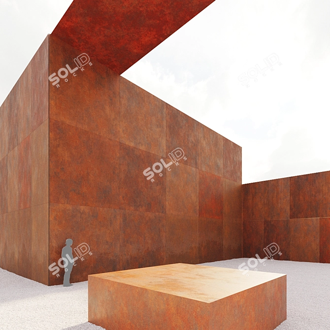 Corten Steel Textures - 6-Pack 4K 3D model image 2