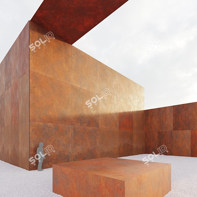 Corten Steel Textures - 6-Pack 4K 3D model image 3