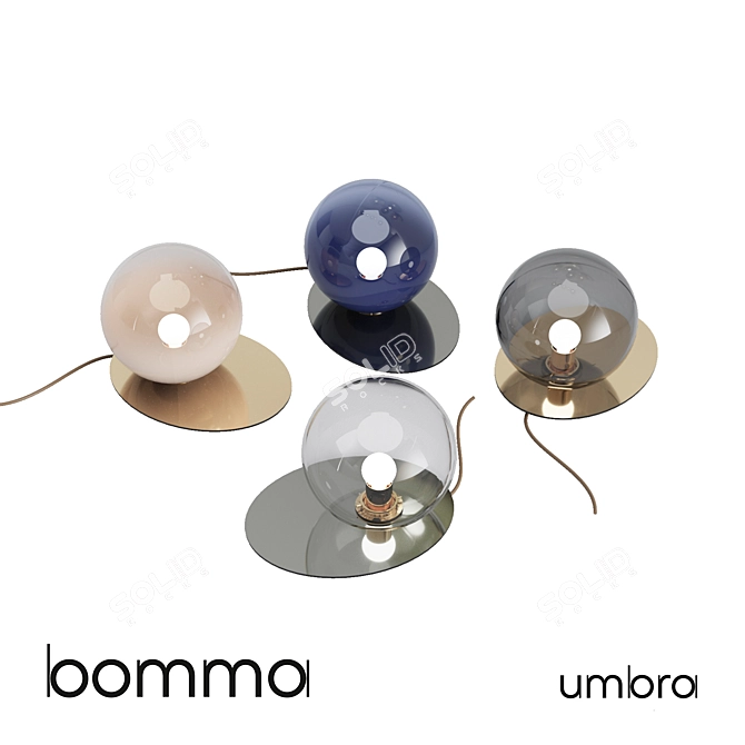 Bomma Umbra: Geometric Elegance in Crystal 3D model image 1