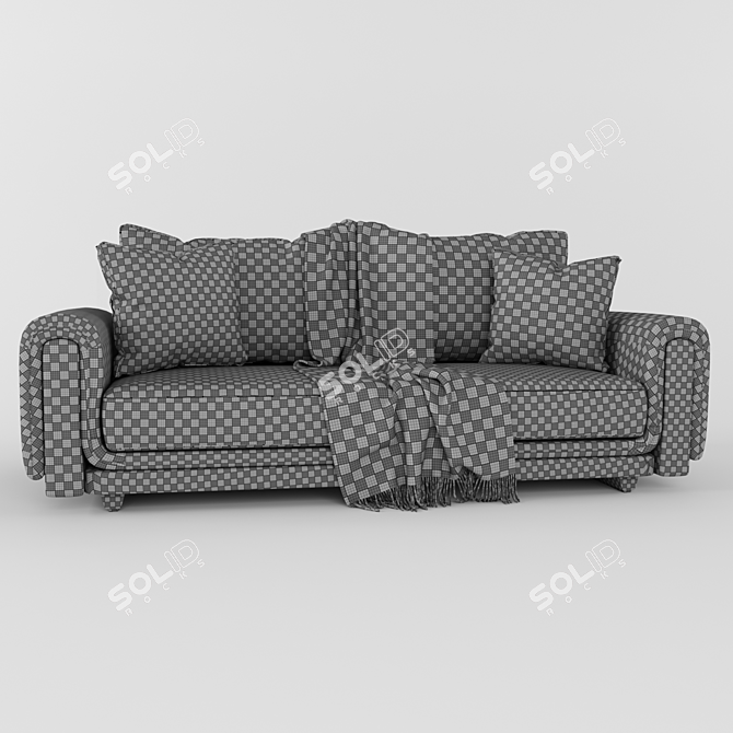 Rochebobois Underline Sofa 3D model image 3