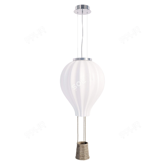 Luxurious Dream Big Pendant Light 3D model image 1