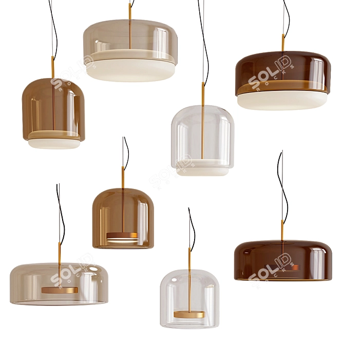 Elegant Vistosi Jube Sp Pendant 3D model image 1