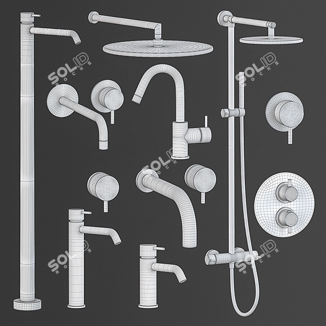 Cisal Shower Collection: Modern Elegance 3D model image 2