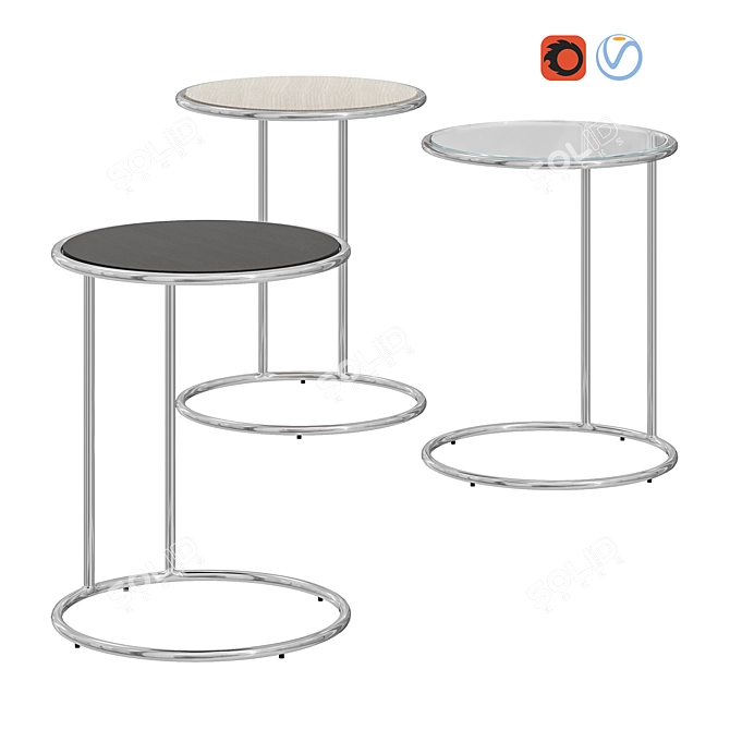 Elegant Capella Coffee Table 3D model image 1