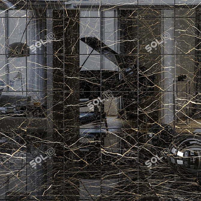 Chic HD Wall & Floor Tiles 3D model image 1